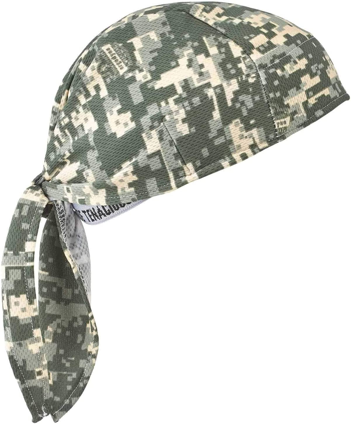 Ergodyne - 12480 Chill Its 6615 Dew Rag, Lined with Terry Cloth Sweatband, Sweat Wicking, Navy Western Apparel & Accessories > Clothing Accessories > Bandanas & Headties Ergodyne Camo  