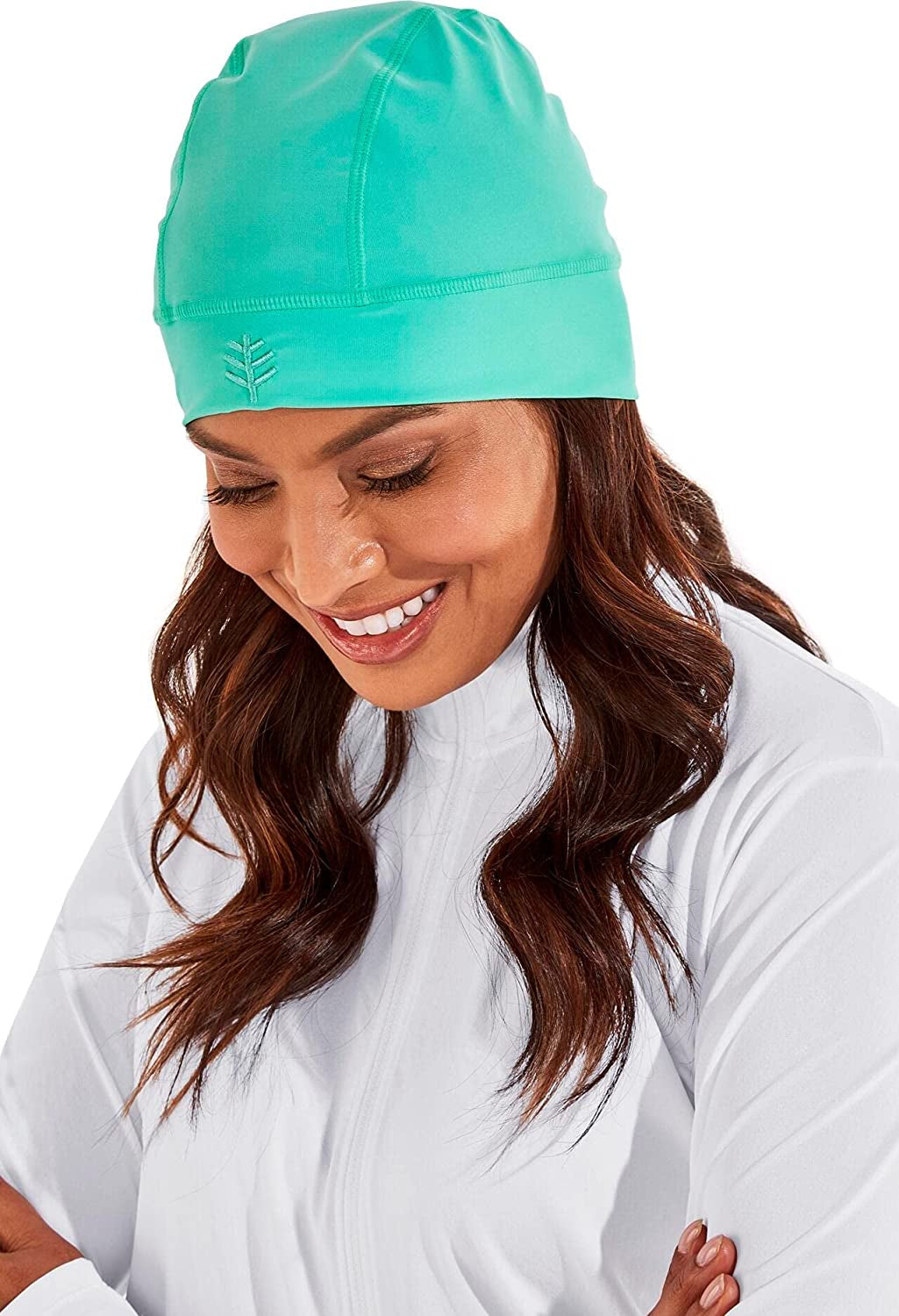 Coolibar UPF 50+ Unisex Aqua Sun Skully Cap - Sun Protective Apparel & Accessories > Clothing Accessories > Hats Coolibar Sea Mint One Size 