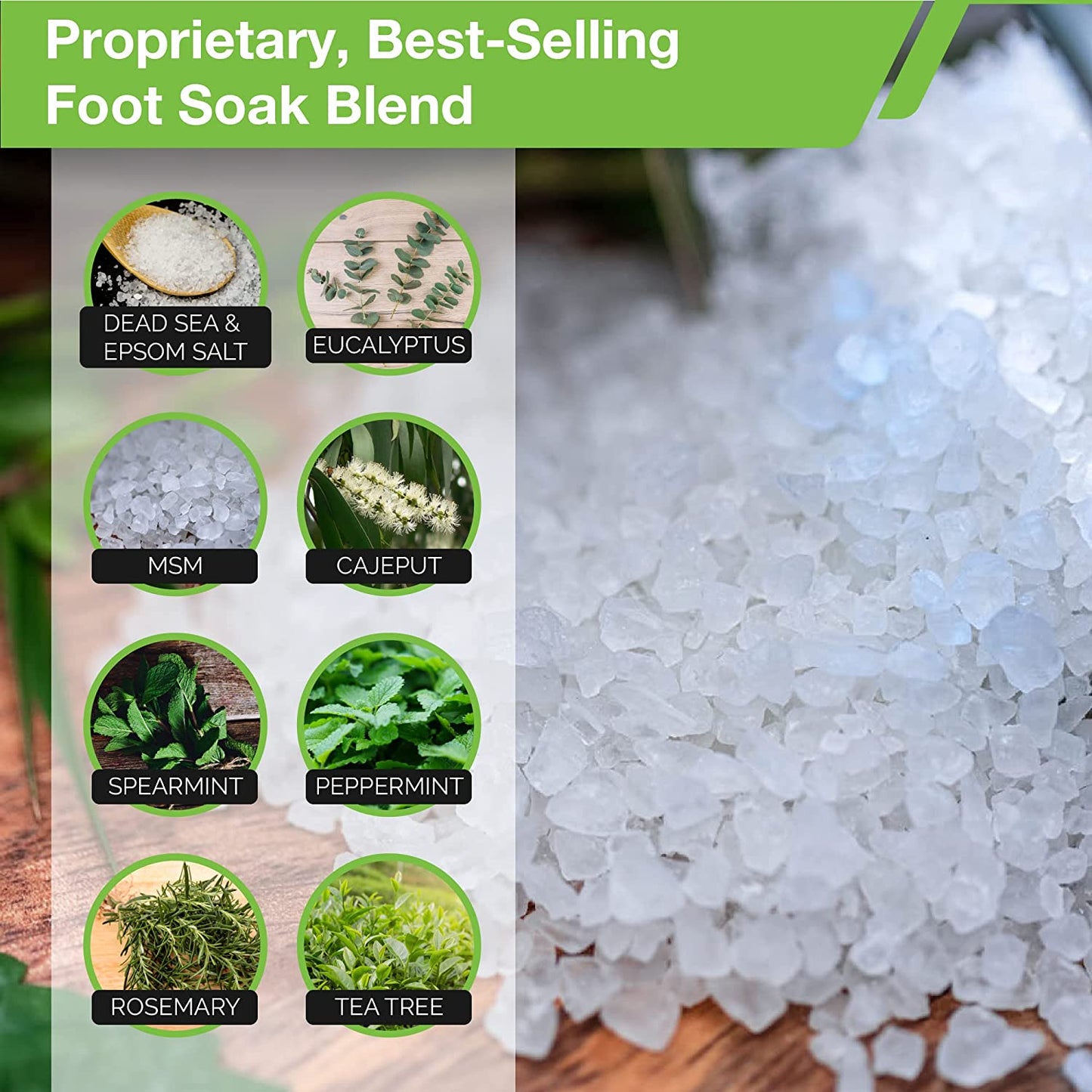 Tea Tree Oil Foot Soak with Epsom Salt - Made in USA - for Toenail Irritations, Athletes Foot, Stubborn Foot Odor Scent, Softens Calluses & Soothes Sore Tired Feet - 2 PACK Health & Beauty > Personal Care > Foot Care DAILY REMEDY   