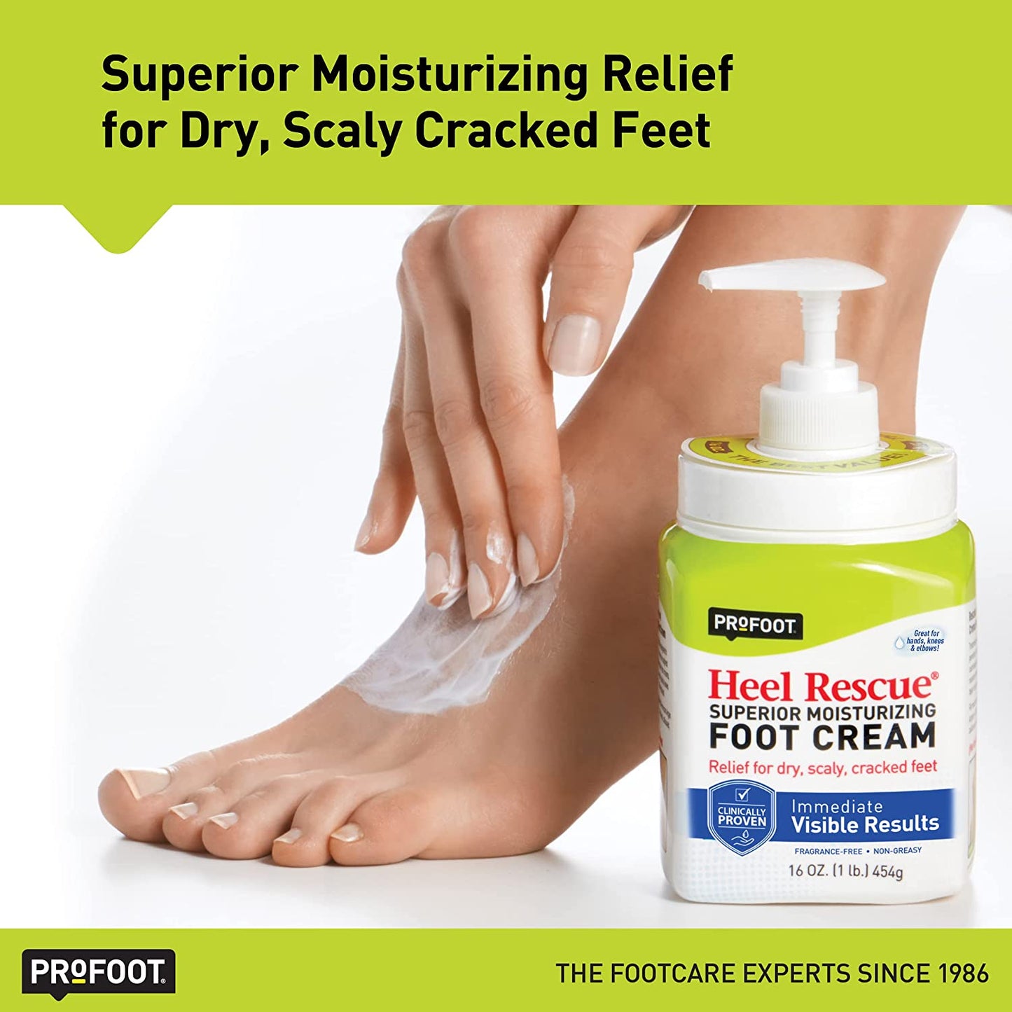 Profoot Heel Rescue Foot Cream 16 Ounce Bottle, 2 Pack, for Cracked, Calloused, or Chapped Skin Health & Beauty > Personal Care > Foot Care Profoot   
