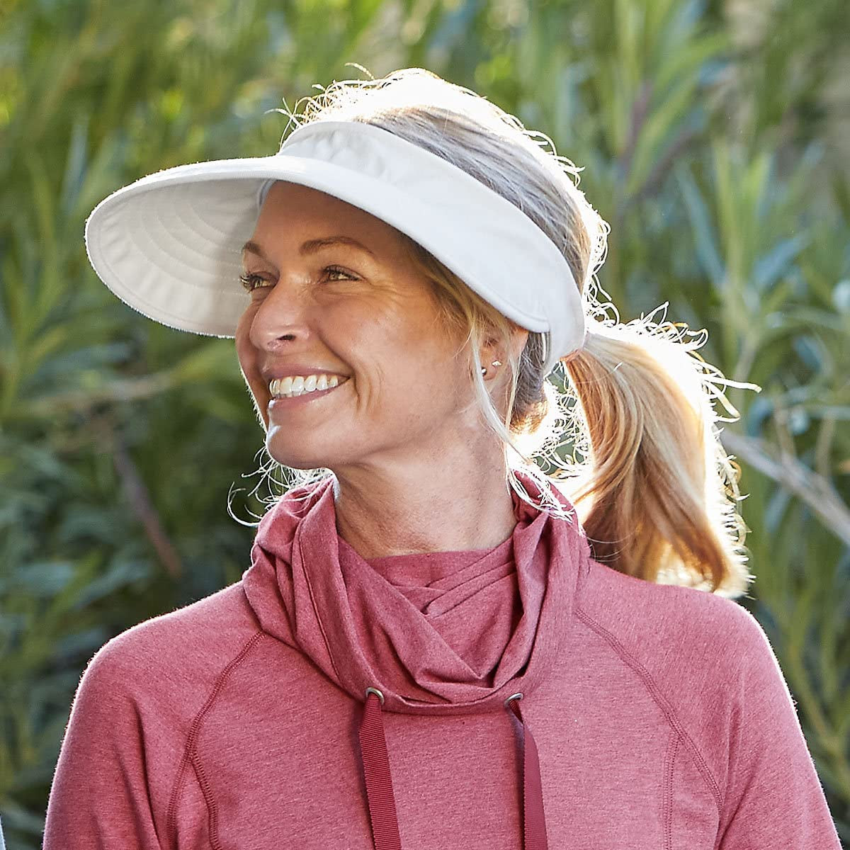 Coolibar UPF 50+ Women'S Bel Aire Zip-Off Sun Visor - Sun Protective Apparel & Accessories > Clothing Accessories > Hats Coolibar   