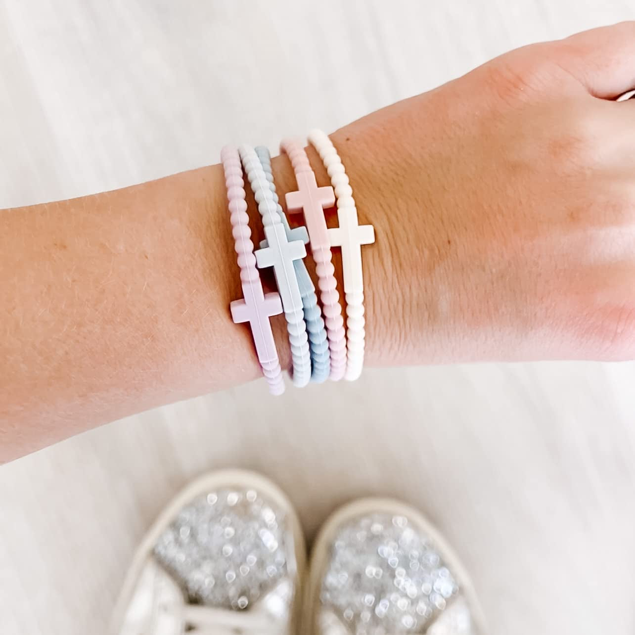 Ryan & Rose Jesus Bracelets - Cross Silicone Bracelet Apparel & Accessories > Jewelry > Bracelets Ryan & Rose   