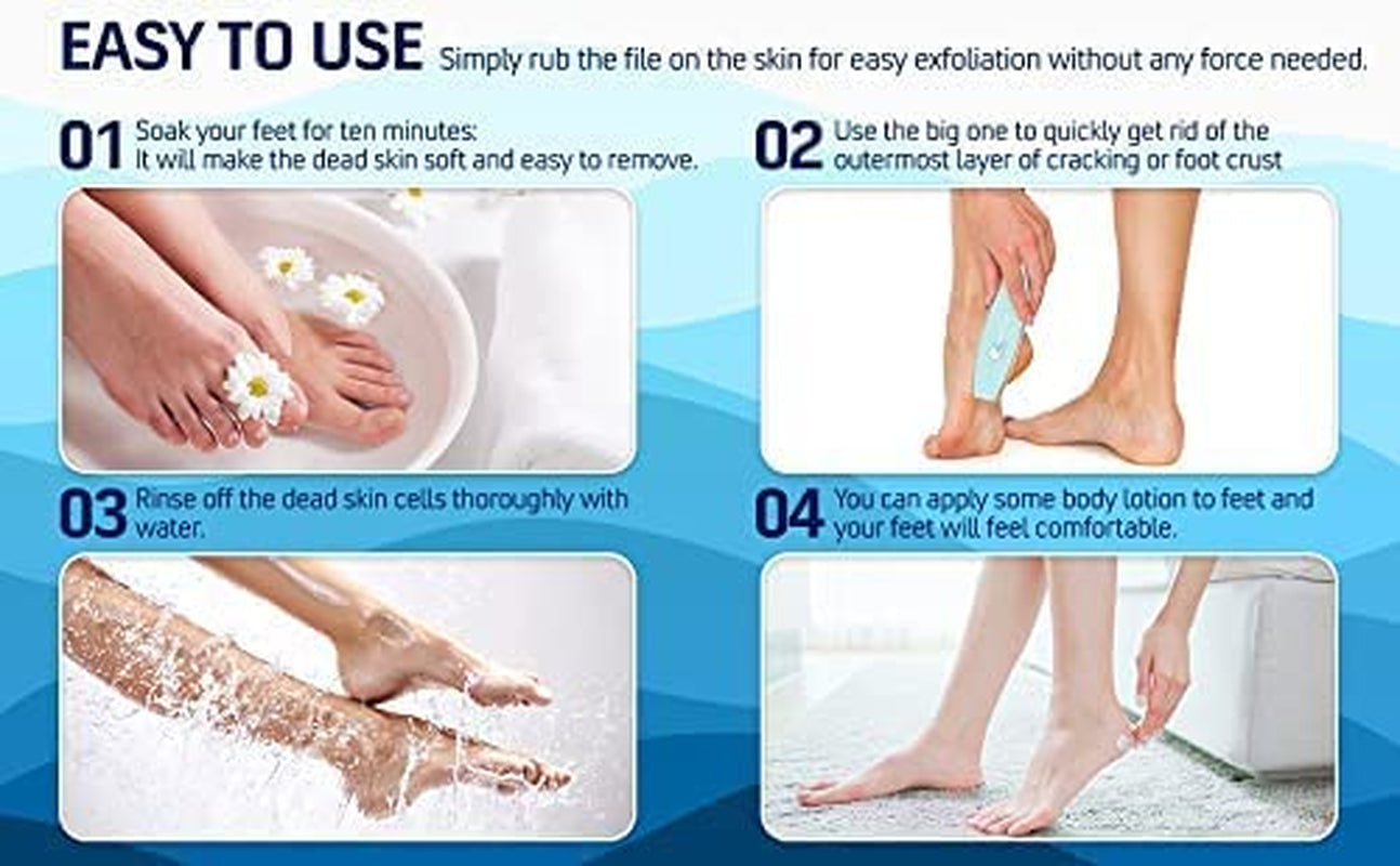 WHITE DUGONG Glass Foot File – Hard Dead Corn Skin Callus Remover Nano Scrubber Rasp Feet Care Pedicure Remove Cracked Heels Professional Tool Made in Korea Mint Health & Beauty > Personal Care > Foot Care WHITE DUGONG   