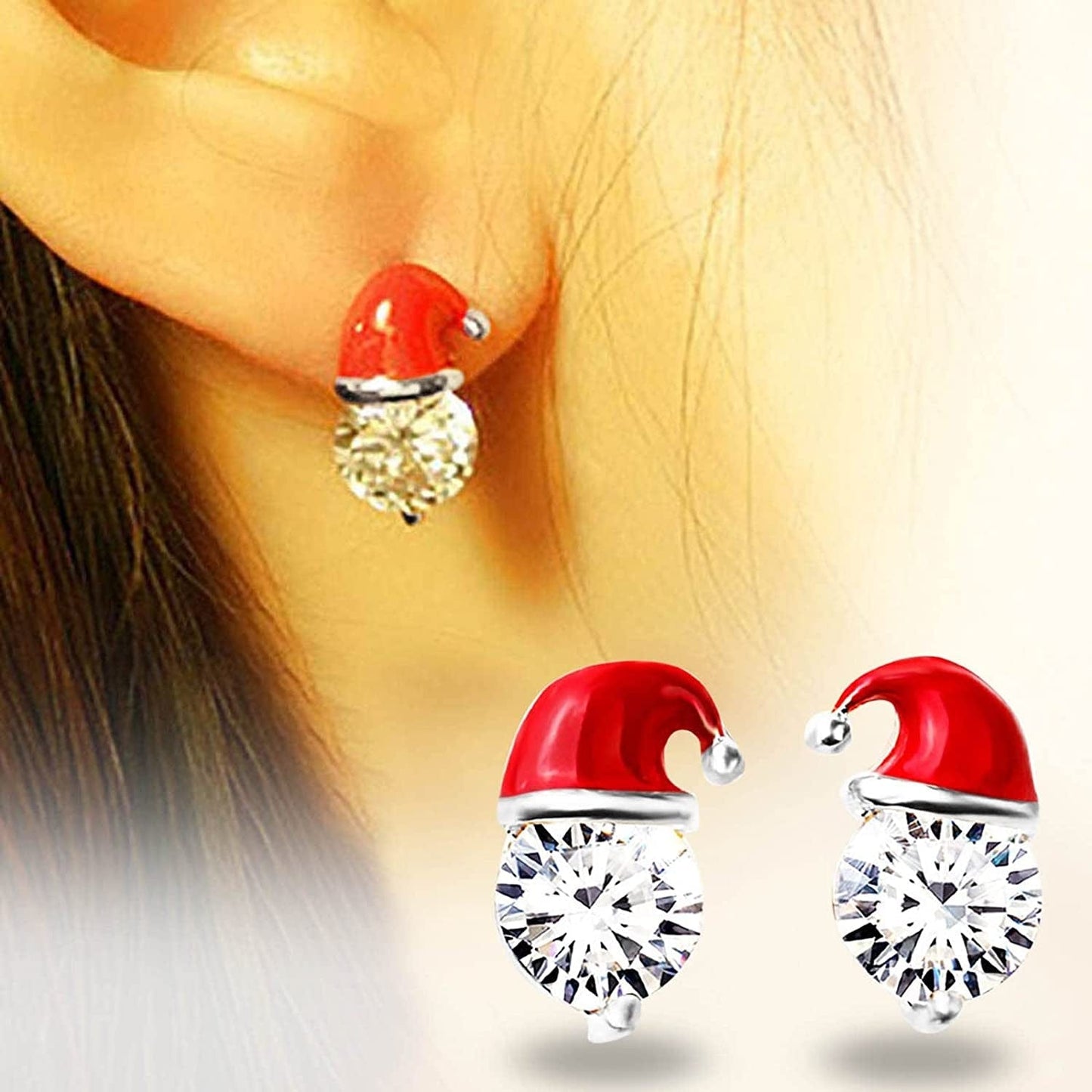 3D Stud for Women Stud Ear Cat Earrings Anniversary Birthday Dangle Vintage for Girls Animal Stud Cute Earrings Cat for Women, Black, One Size C2 / One Size