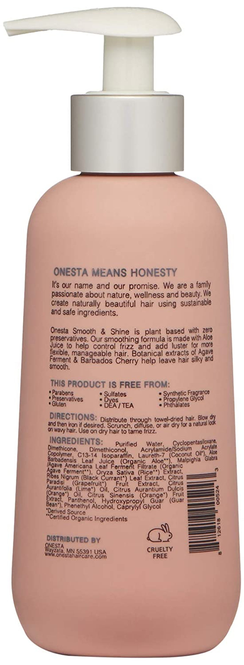 Onesta Hair Care Plant Based Smooth and Shine Blow Dry Crème Hair Protector, 8 Ounces (Pack of 1) Health & Beauty > Personal Care > Hair Care Onesta Hair Care   