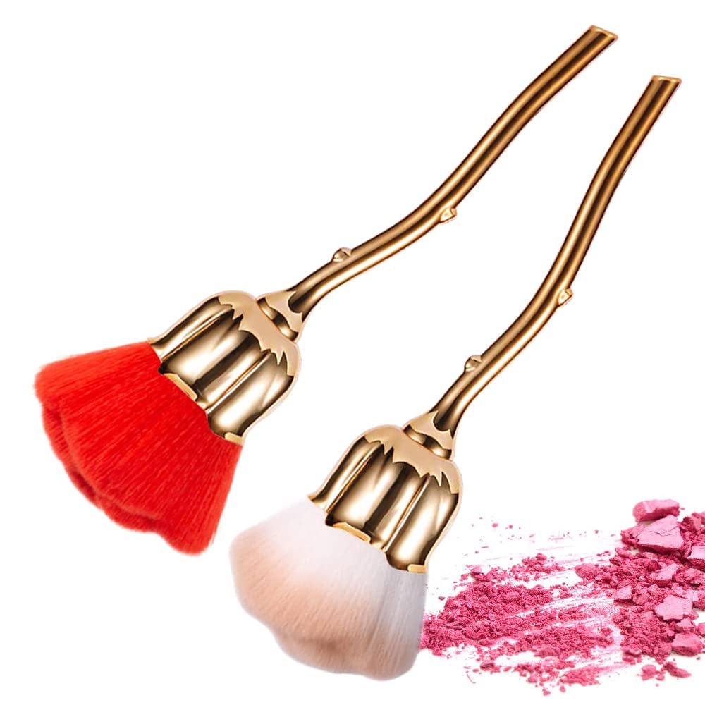 SILPECWEE 2Pcs Nail Dust Brush Acrylic Nail Art Brushes Large Dip Powder Makeup Soft Blush Brush Nail Duster Nail Brushes for Cleaning Dust Nail Art Tools Health & Beauty > Personal Care > Cosmetics > Cosmetic Tools > Nail Tools SILPECWEE NO6  
