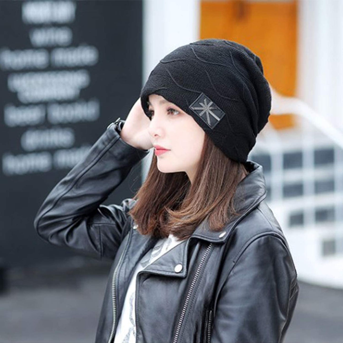 Ousipps 2 Pack Winter Hats for Men Women, Baggy Mens Beanies for Winter Ski Snow Skull Hats Black Beanie for Men and Women Apparel & Accessories > Clothing Accessories > Hats Ousipps   