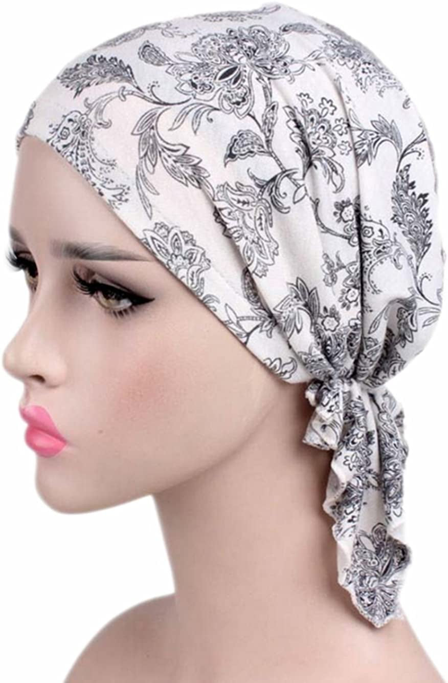 Women'S Comfort Head Scarf Headwear Chemo Beanie Scarves Coverings (4Pcs Mix1) Apparel & Accessories > Clothing Accessories > Headwear Hcimooy   