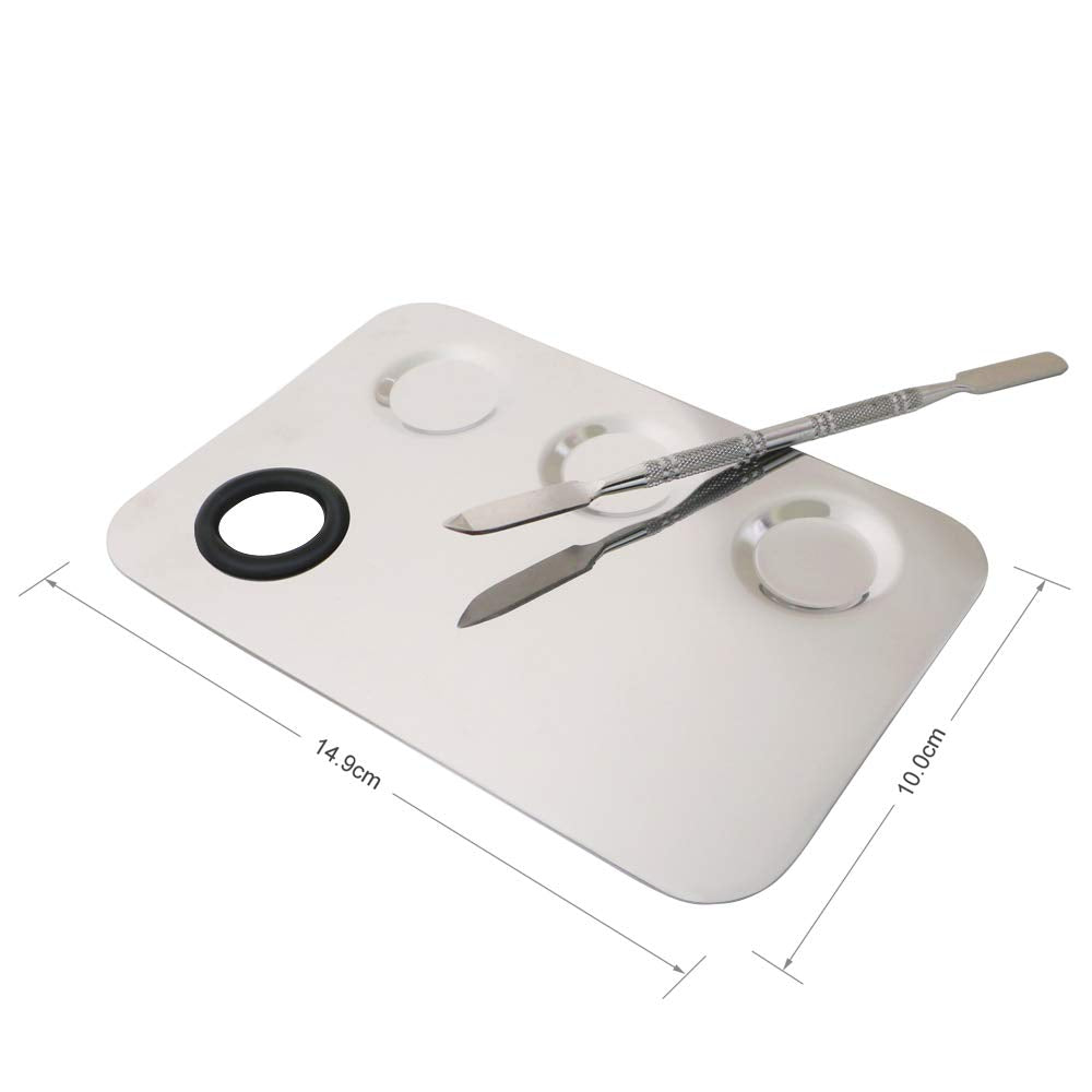 Lovinee Makeup Palettes with Spatula Tools,Nail-Art Palette,Cosmetic Palette,Artist Mixing Palette Health & Beauty > Personal Care > Cosmetics > Cosmetic Tools > Makeup Tools ESUKO   