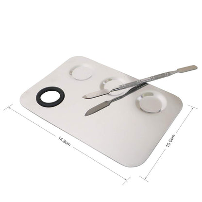 Lovinee Makeup Palettes with Spatula Tools,Nail-Art Palette,Cosmetic Palette,Artist Mixing Palette Health & Beauty > Personal Care > Cosmetics > Cosmetic Tools > Makeup Tools ESUKO   