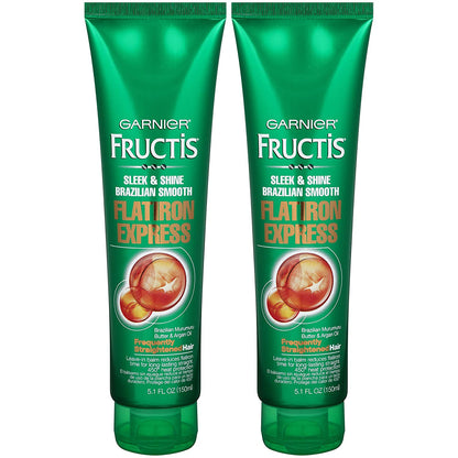 Garnier Hair Care Fructis Brazilian Smooth Flatirion Express, Difficult to Straighten Hair, 5.1 Fluid Ounce Health & Beauty > Personal Care > Hair Care Garnier   