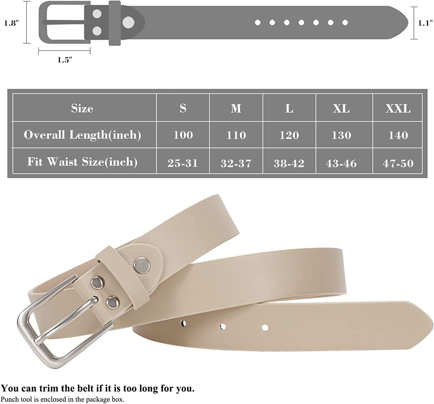 Women Casual Leather Belt for Jeans Pants, Fashion Ladies Girls Waist Dress Belt Apparel & Accessories > Clothing Accessories > Belts WHIPPY   