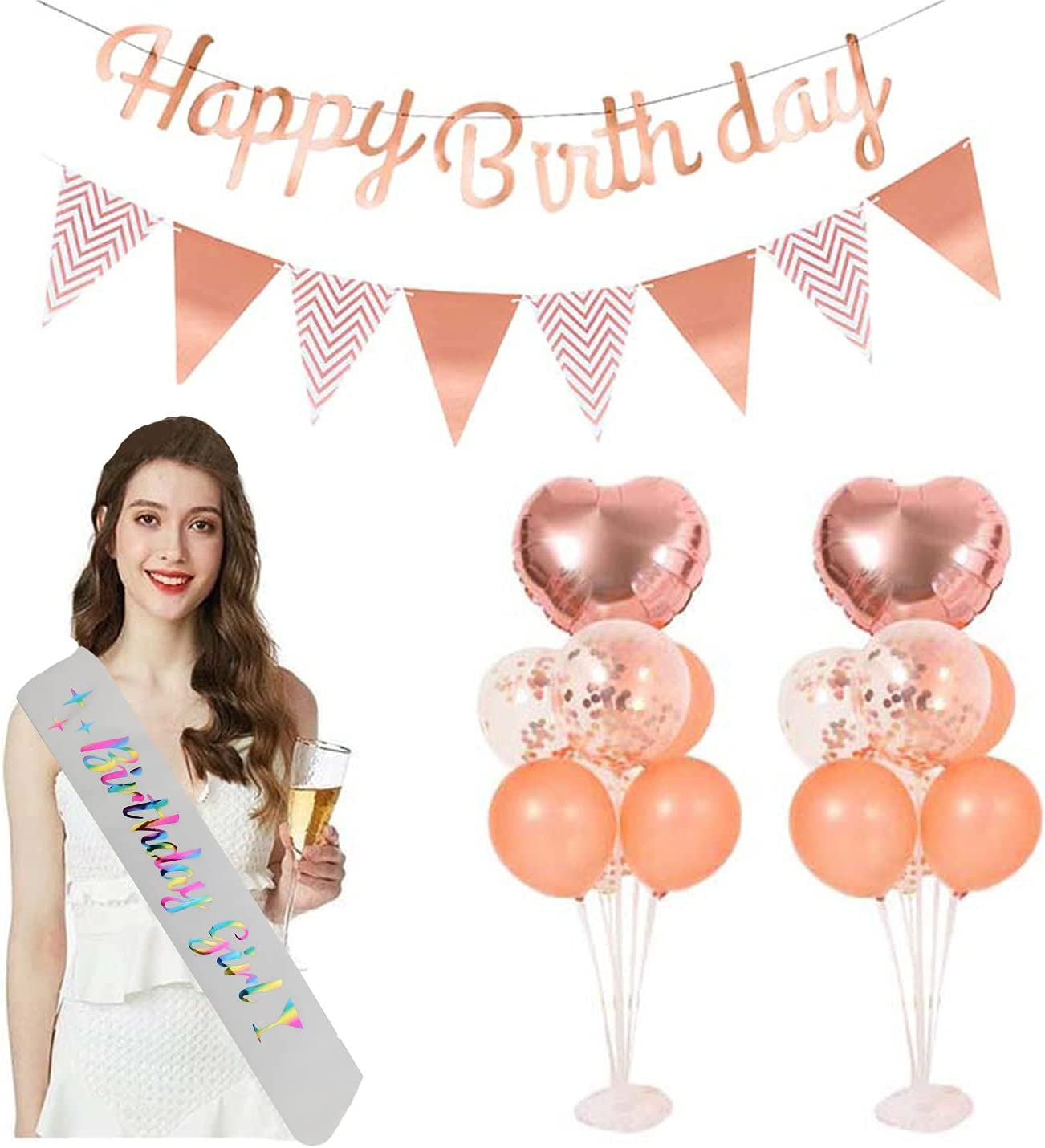 Memeyou Birthday Girl Sash,Birthday Sash for Women, Glitter Colorful Satin White Sash,Happy Birthday Princess Gifts for Little Girls,Sweet Funny Party Supplies Accessories for Kids Apparel & Accessories > Clothing Accessories > Sashes memeyou   