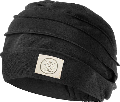 Be Sparkle Slouchy Headwraps, Cancer Headwear for Women Perfect for Chemo or Hair Loss Apparel & Accessories > Clothing Accessories > Headwear BS BE SPARKLE Black  