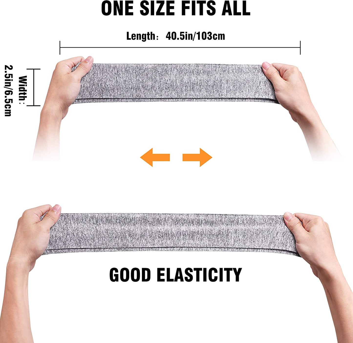 ELV Head Tie Sports Headband 3 Pack Dry Fit Sweatband for Running, Working Out, Crossfit, Yoga, Basketball,Tennis, Athletics and Pirates with Stretch, Moisture Wicking for Men Women Apparel & Accessories > Clothing Accessories > Bandanas & Headties E LV   