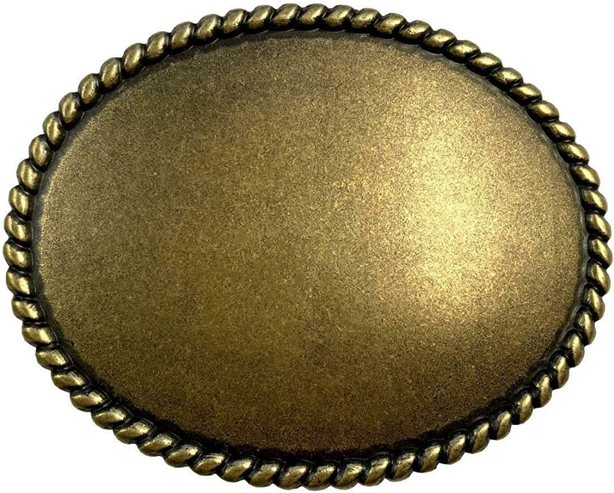 Replacement Belt Buckle Vintage Blank Plain Belt Buckle Fits 1-1/2"(38Mm) Belt Strap-Multi-Style Options Apparel & Accessories > Clothing Accessories > Belt Buckles Belts.com Type Buckle F - H11659 Antique Brass 1-1/2" 