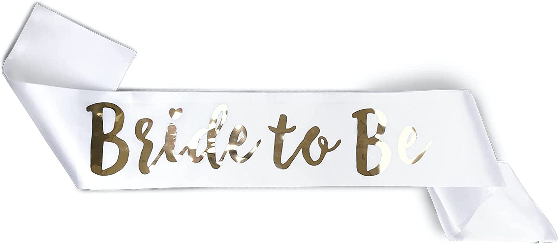 Team Bride Range Individual Sash - Sophisticated & Fun Party Favor for Bachelorette Party, Bridal Shower & Wedding Party - Double-Layer Sewn Satin (Maid of Honor, Rose Gold) Apparel & Accessories > Clothing Accessories > Sashes Bachelorette to Bride White & Rose Gold Bride to Be 