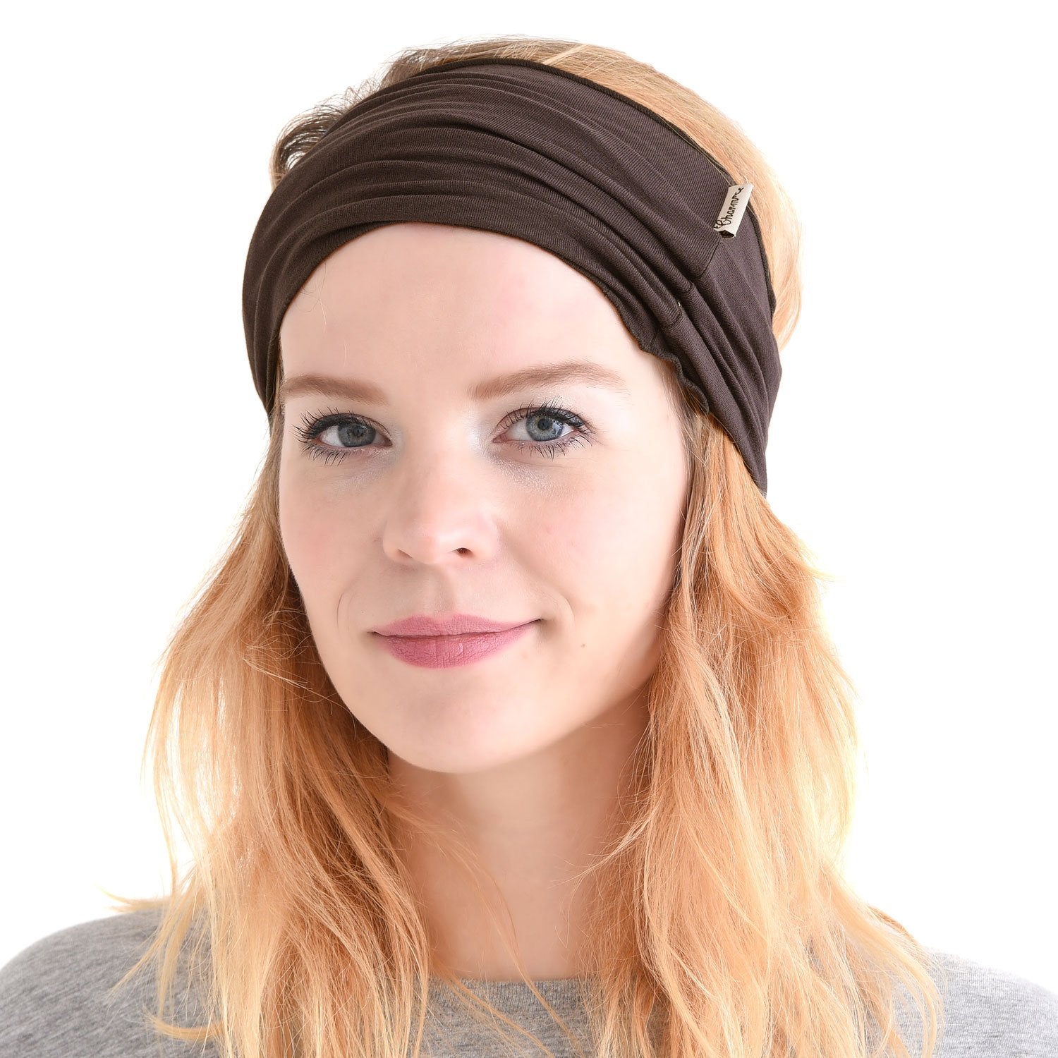 Mens Head Wraps Elastic Bandana - Japanese Headband Workout Women Hair Black Apparel & Accessories > Clothing Accessories > Bandanas & Headties CHARM Brown  