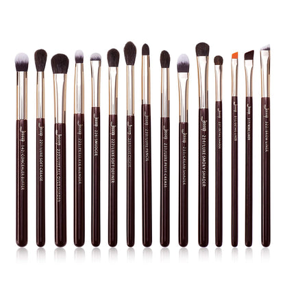 Jessup 15Pcs Professional Makeup Brushes Set Make up Brush Tools Kit Eye Liner Shader Wood Handle Natural-Synthetic Hair Brushes Pearl Black/Rose Gold T157 Health & Beauty > Personal Care > Cosmetics > Cosmetic Tools > Makeup Tools Jessup Zinfandel  