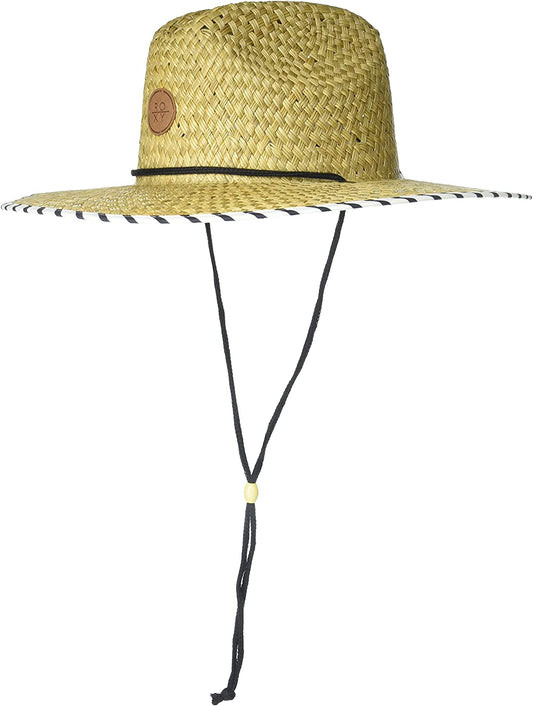 Roxy Women'S Pina to My Colada Straw Hat Apparel & Accessories > Clothing Accessories > Hats Roxy Anthracite Basic Bico Stripes Ex Small-Medium 