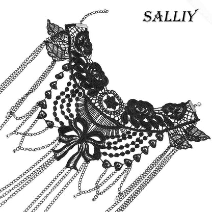 Salliy Boho Body Chain Bra Silver Sexy Rhinestone Bikini Bra Body Halter Backless Sequins Chain Bra Beach Body Accessories Jewelry for Women and Girls (A) Apparel & Accessories > Jewelry > Body Jewelry Salliy   