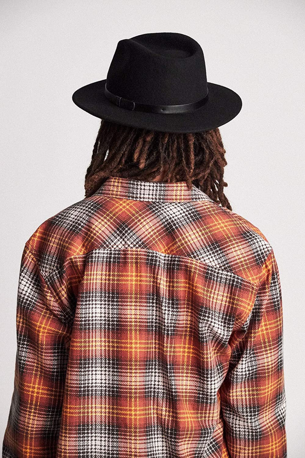 Brixton Messer Medium Brim Felt Fedora Hat Apparel & Accessories > Clothing Accessories > Hats Brixton   