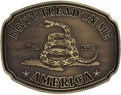 Montana Silversmiths 2Nd Amendment Series Attitude Western Belt Buckle Apparel & Accessories > Clothing Accessories > Belt Buckles Montana Silversmiths American Gadsden Don't Tread on Me  