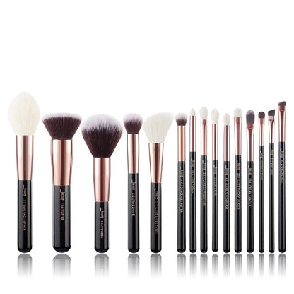 Jessup 15Pcs Makeup Brushes Make up Tool Kit Beauty Professional Eyeshadow Power Lipstick Blending Cheeck Cosmetic Brushes Set Zinfandel T283 Health & Beauty > Personal Care > Cosmetics > Cosmetic Tools > Makeup Tools Jessup Rose Gold/Black  