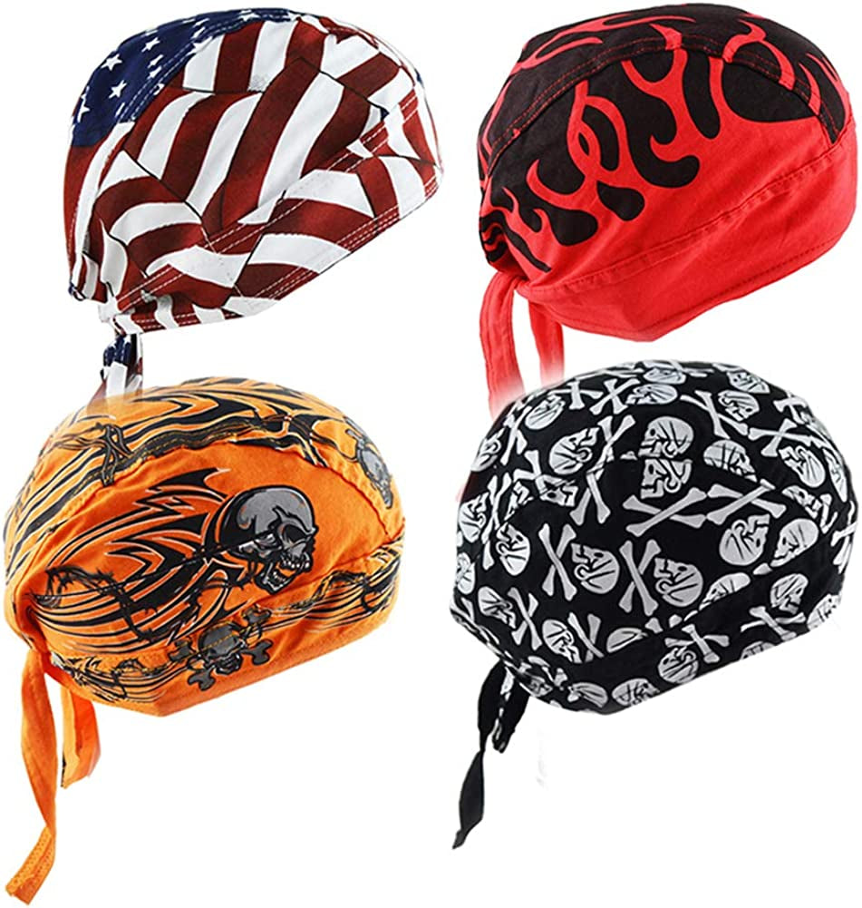 Cycling Doo RAG Skull Cap Hat Bandana Head Wrap Breathable Helmet Liner Apparel & Accessories > Clothing Accessories > Bandanas & Headties Yiwu Zhutong E-Commerce Co., Ltd Set5  
