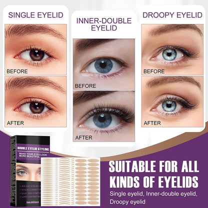 Eyelid Tape, Double Eyelid Stickers with Styling Glue, Big Eye Tools with Fork Rods & Tweezers, Breathable & Invisible,Instantly Enlarge the Eyes,Convenient for Makeup,Waterproof and Sweatproof Health & Beauty > Personal Care > Cosmetics > Cosmetic Tools > Makeup Tools Feulover   