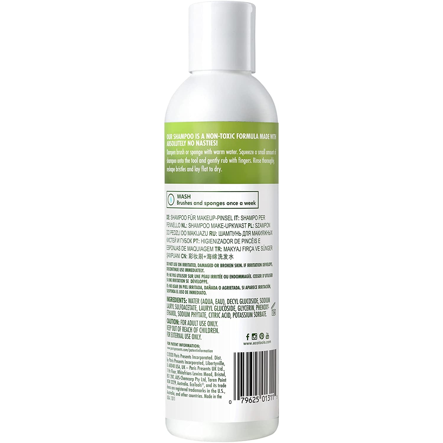 Ecotools Makeup Brush and Sponge Cleansing Shampoo Bundle, Removes Dirt and Oil Impurities from Face Brushes, Hyoallergenic, 6 Fl.Oz./ 177 Ml Each, 2 Count Health & Beauty > Personal Care > Cosmetics > Cosmetic Tools > Makeup Tools EcoTools   