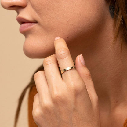 3Mm 14K Gold Filled Rings for Women Girls Stacking Stackable Band Thumb Pointer Finger Plain Ring Comfort Fit Size 5 to 10