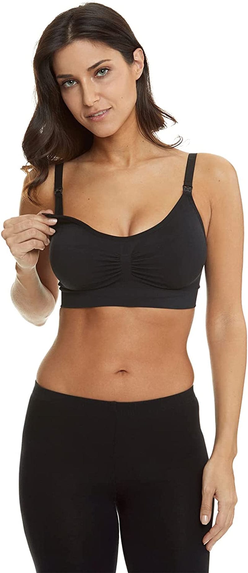 3PACK Full Bust Seamless Nursing Maternity Bras Bralette S-XXL with Extra Bra Extenders & Clips