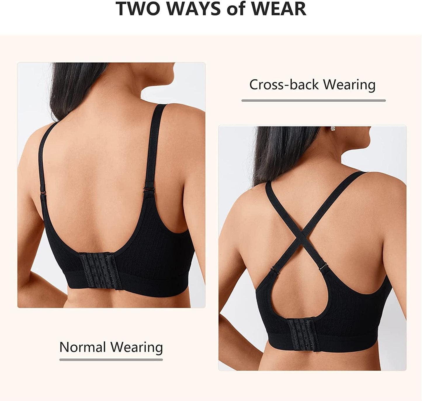 3Pack Nursing Bra Maternity Breastfeeding Bras Bralette Seamless Push up Sleeping Bras for Women
