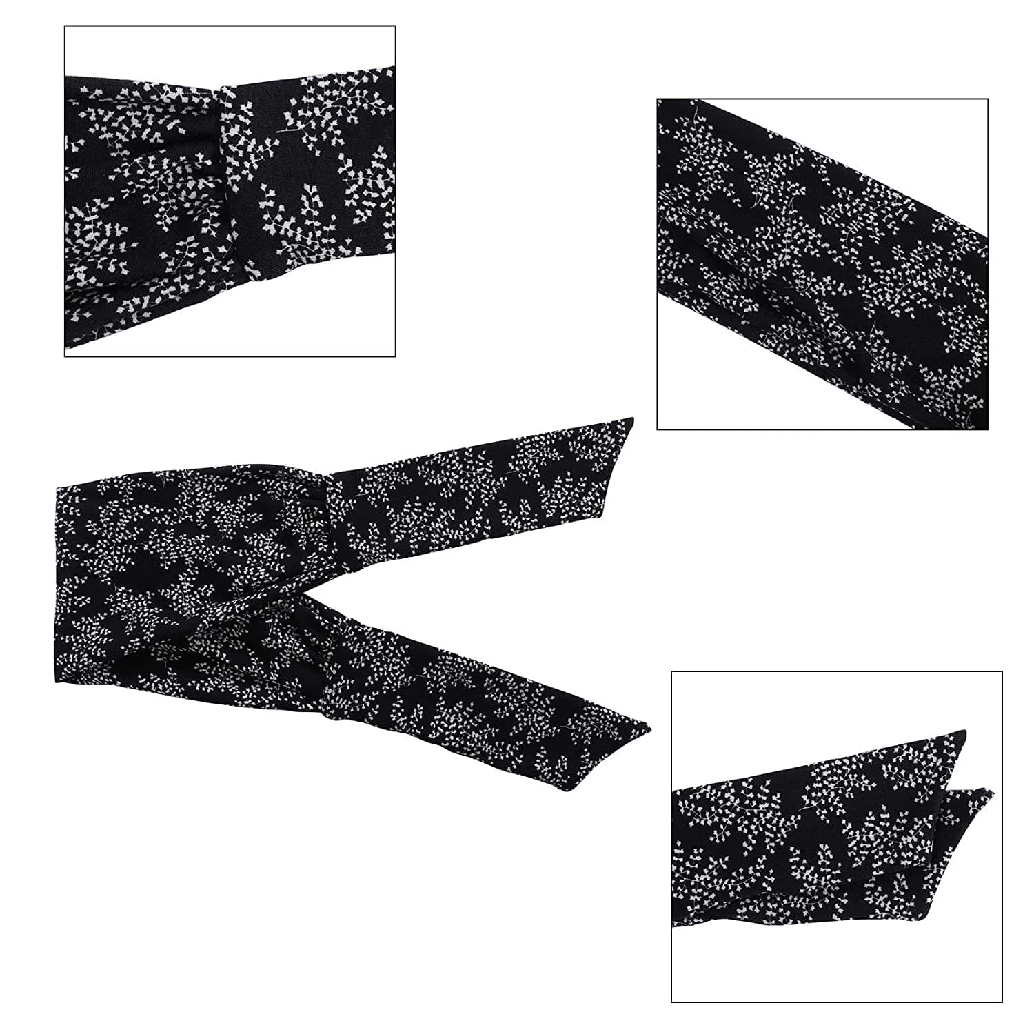 3PCS Adjustable Headband Knotted Hairband - Tie up Head Wrap Headband for Sports/Running/Yoga Apparel & Accessories > Clothing Accessories > Bandanas & Headties Molans   