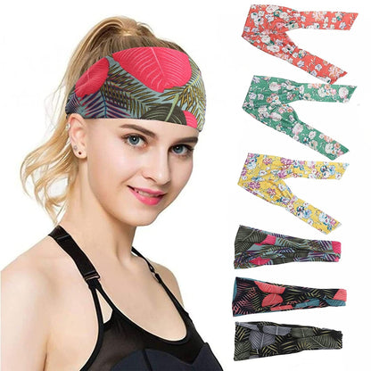 3PCS Adjustable Headband Knotted Hairband - Tie up Head Wrap Headband for Sports/Running/Yoga Apparel & Accessories > Clothing Accessories > Bandanas & Headties Molans Color-G  