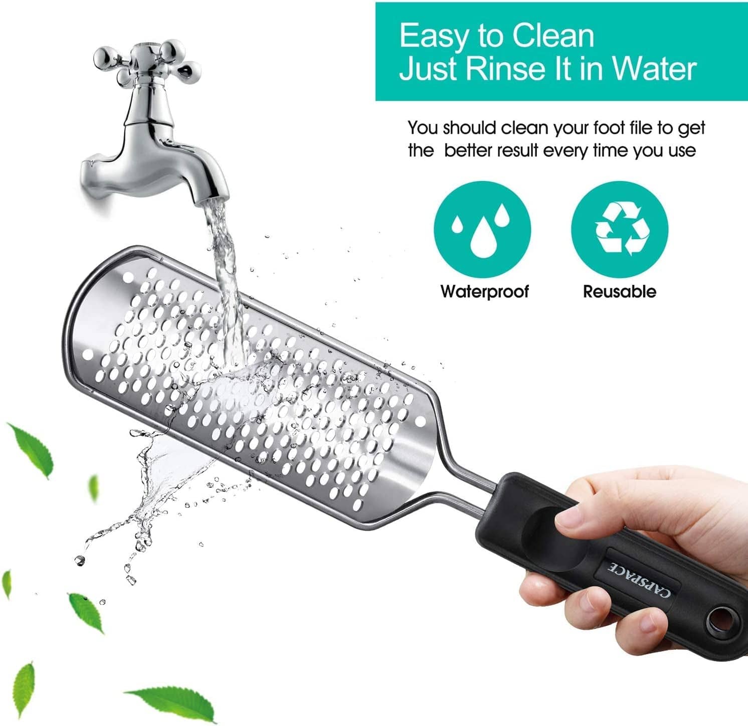 3Pcs Foot Files for Pedicures, 2 Stainless Steel Foot File Graters with an Extra Strong Removable Frame and a 2 Sided Foot File. Great Foot Care Products to Make Your Feet Look Healthy &Feel Refreshed Health & Beauty > Personal Care > Foot Care Capspace   