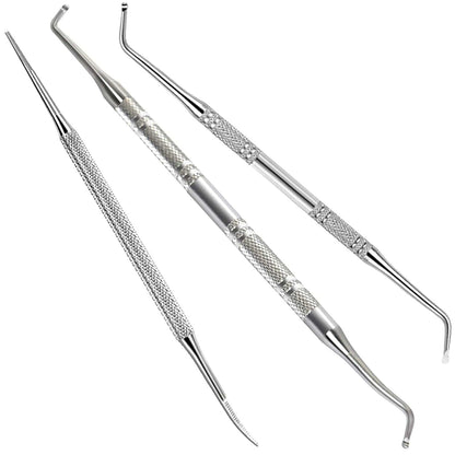 3Pcs Ingrown Toenail Tool, Toenail File and Lifters, [ Upgraded ] Teenitor Professional Surgical Safe Nail Treatment Pedicure Tool Kit under Nail Cleaner Tools Pain Relief Health & Beauty > Personal Care > Cosmetics > Cosmetic Tools > Nail Tools Teenitor A  