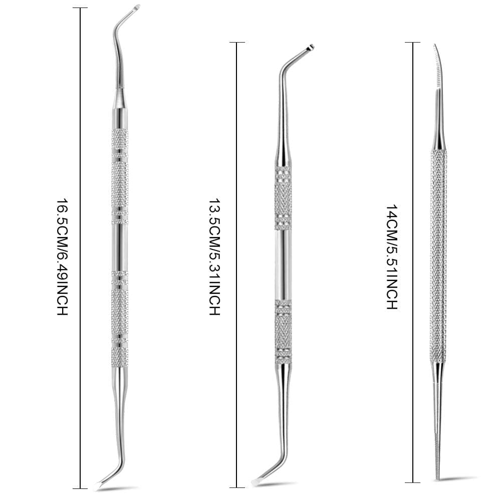 3Pcs Ingrown Toenail Tool, Toenail File and Lifters, [ Upgraded ] Teenitor Professional Surgical Safe Nail Treatment Pedicure Tool Kit under Nail Cleaner Tools Pain Relief Health & Beauty > Personal Care > Cosmetics > Cosmetic Tools > Nail Tools Teenitor   