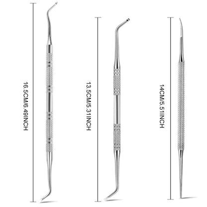 3Pcs Ingrown Toenail Tool, Toenail File and Lifters, [ Upgraded ] Teenitor Professional Surgical Safe Nail Treatment Pedicure Tool Kit under Nail Cleaner Tools Pain Relief Health & Beauty > Personal Care > Cosmetics > Cosmetic Tools > Nail Tools Teenitor   