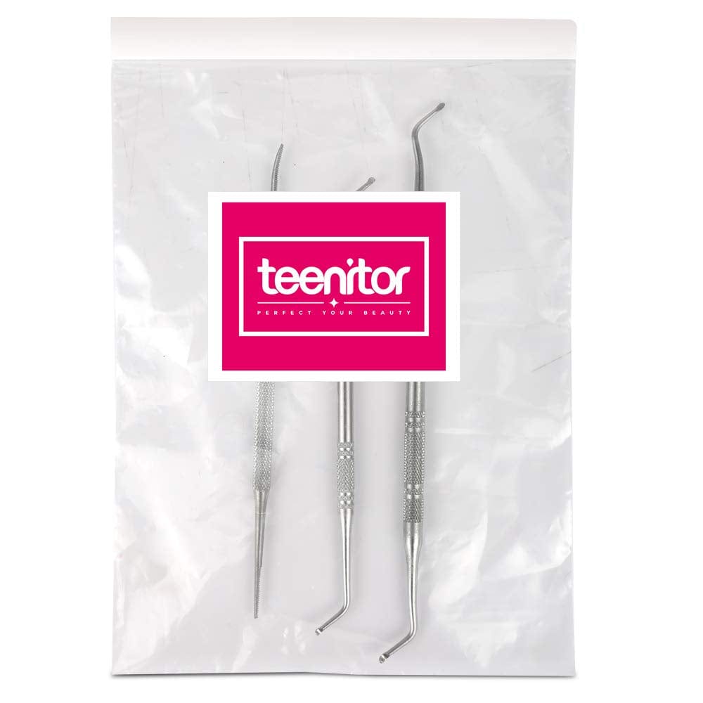 3Pcs Ingrown Toenail Tool, Toenail File and Lifters, [ Upgraded ] Teenitor Professional Surgical Safe Nail Treatment Pedicure Tool Kit under Nail Cleaner Tools Pain Relief Health & Beauty > Personal Care > Cosmetics > Cosmetic Tools > Nail Tools Teenitor   