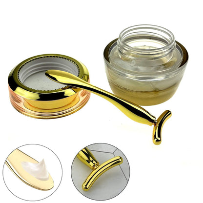 3Pcs Metal Eye and Face Cream Applicator Stick Cosmetics Spoon Spatula, Massager Tool for Facial Massage, under Eye Roller Reduce Puffiness Health & Beauty > Personal Care > Cosmetics > Cosmetic Tools > Skin Care Tools GOERTI   