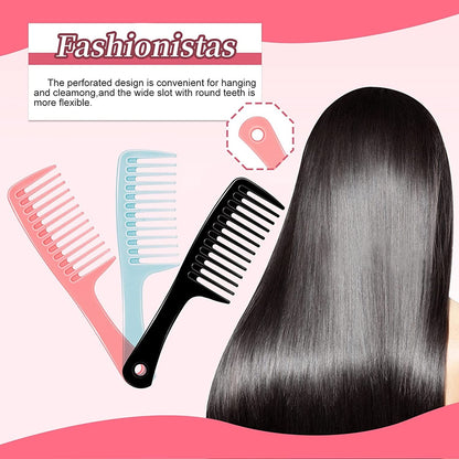 3Pcs Wide Tooth Detangling Comb : Wide Tooth Comb and Large Hair Detangling Comb,Durable Hair Brush for Best Styling and Professional Hair Care, Suitable for Curly Hair, Long Hair, Wet Hair,Wide Tooth Comb for Curly Hair (Pink|Blue|Black) Health & Beauty > Personal Care > Hair Care Trati   