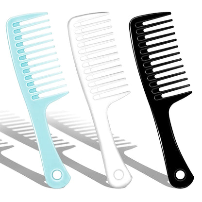 3Pcs Wide Tooth Detangling Comb : Wide Tooth Comb and Large Hair Detangling Comb,Durable Hair Brush for Best Styling and Professional Hair Care, Suitable for Curly Hair, Long Hair, Wet Hair,Wide Tooth Comb for Curly Hair (Pink|Blue|Black) Health & Beauty > Personal Care > Hair Care Trati Blue|White|Black  