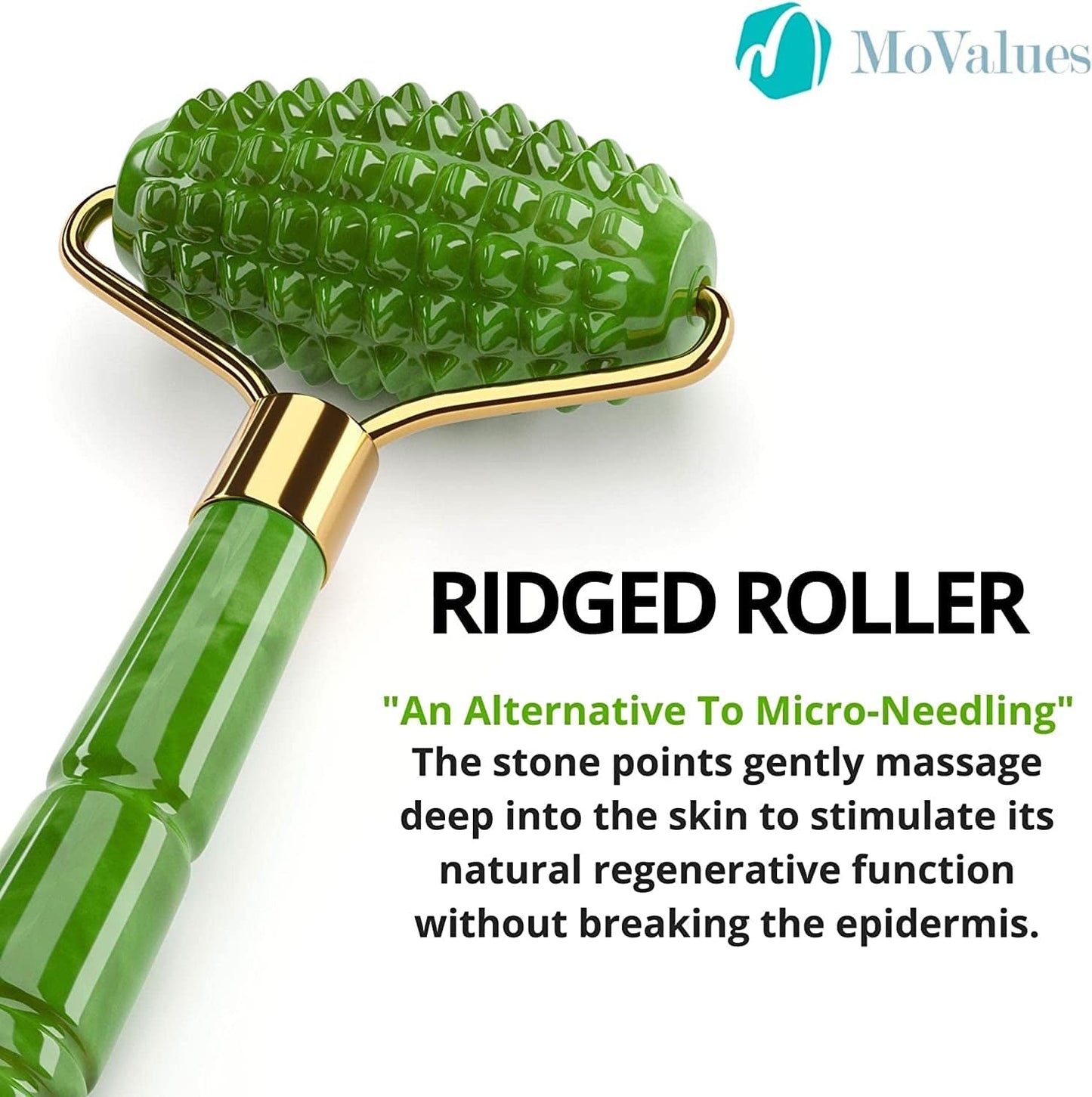 4-In-1 Jade Roller and Gua Sha Set. Jade Face Roller with Eye Massager, Jade Gua Sha, Ridged Roller Massager. Jade Roller for Face Real Jade 100% Jade Stone Roller. Warm Facial Massager or Ice Roller Health & Beauty > Personal Care > Cosmetics > Cosmetic Tools > Skin Care Tools MoValues   