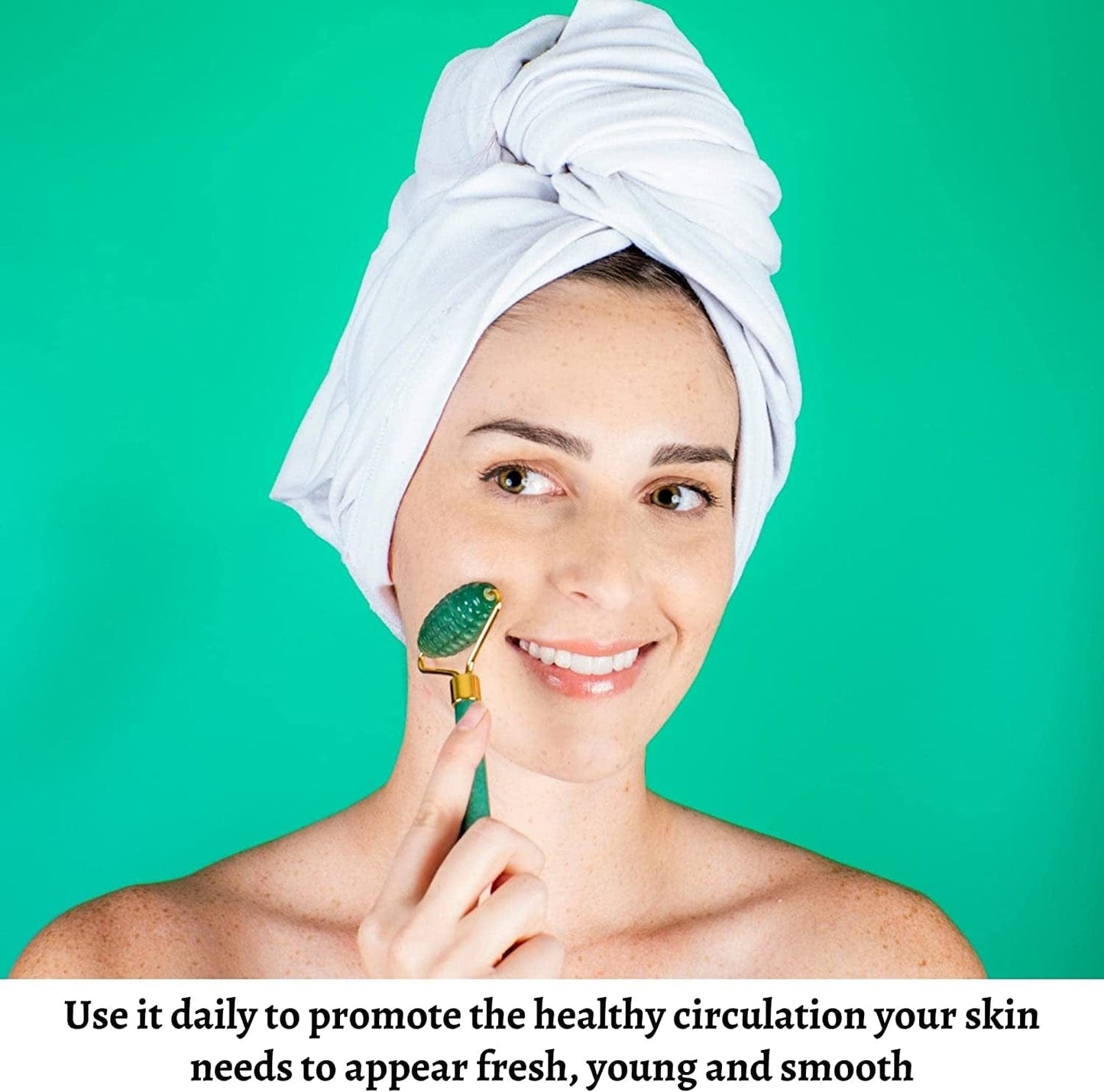 4-In-1 Jade Roller and Gua Sha Set. Jade Face Roller with Eye Massager, Jade Gua Sha, Ridged Roller Massager. Jade Roller for Face Real Jade 100% Jade Stone Roller. Warm Facial Massager or Ice Roller Health & Beauty > Personal Care > Cosmetics > Cosmetic Tools > Skin Care Tools MoValues   