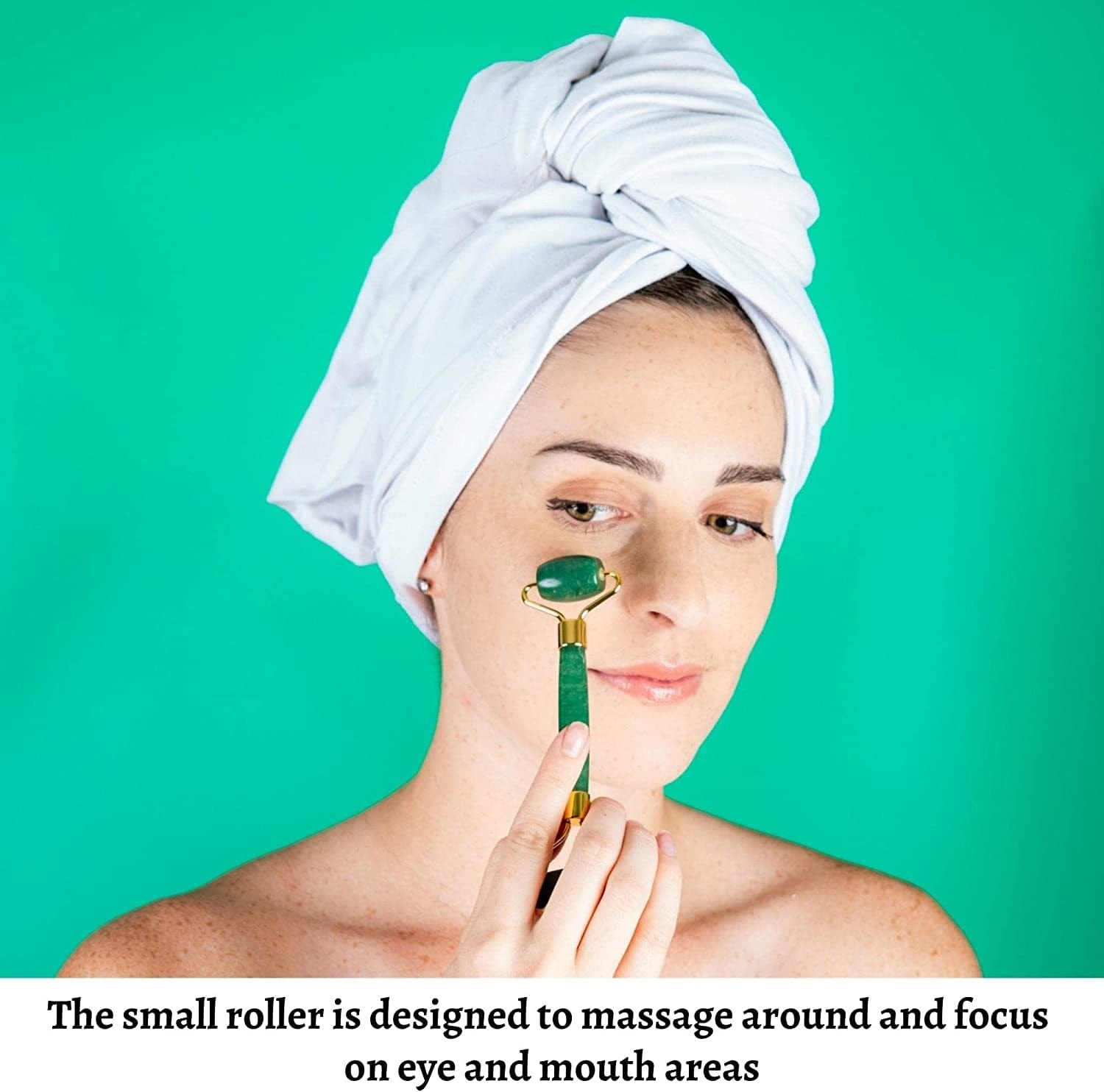 4-In-1 Jade Roller and Gua Sha Set. Jade Face Roller with Eye Massager, Jade Gua Sha, Ridged Roller Massager. Jade Roller for Face Real Jade 100% Jade Stone Roller. Warm Facial Massager or Ice Roller Health & Beauty > Personal Care > Cosmetics > Cosmetic Tools > Skin Care Tools MoValues   