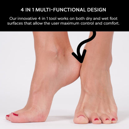 4 in 1 the Pedi Care Stick 4 Sided Pedicure Paddle Metal File and Emery Board Tool with Pumice Stone for Feet by Dreamcut Health & Beauty > Personal Care > Foot Care DreamCut   