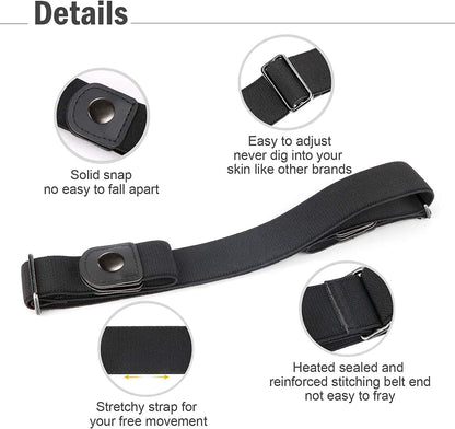 4 Pack No Buckle Belt, JASGOOD Buckle Free Stretch Belt for Women and Men Jeans Pants Apparel & Accessories > Clothing Accessories > Belts KYLIE MAX   