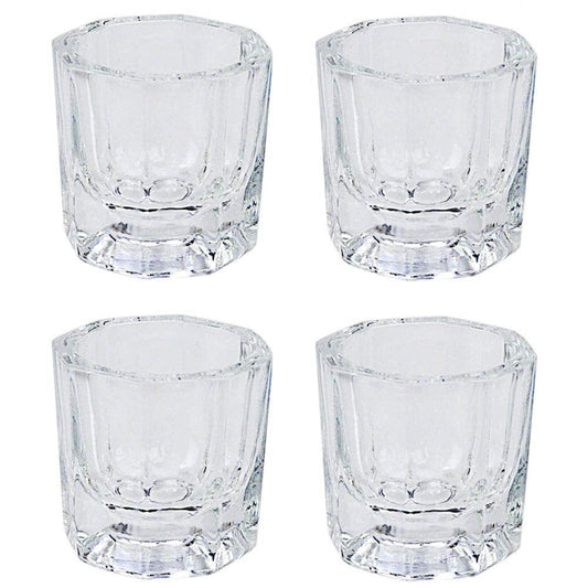 4 Pcs Mini Glass Crystal Cup Nail Art Acrylic Liquid Powder Dappen Dish Bowl Glassware Nail Art Tools Health & Beauty > Personal Care > Cosmetics > Cosmetic Tools > Nail Tools Teensery   